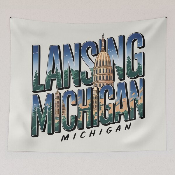 Item preview, Lansing, Michigan, Lansing Michigan designed and sold by MoMidoStore.