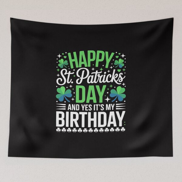 Item preview, Happy St Patricks Day Its My Birthday Born Irish Bday designed and sold by sonlylya.