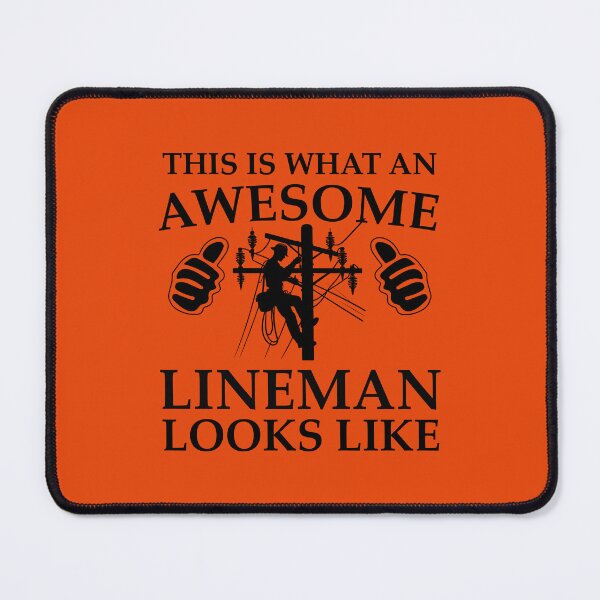 Item preview, This Is What An Awesome Lineman Looks Like. Power Line Worker. designed and sold by DesignHouse07.
