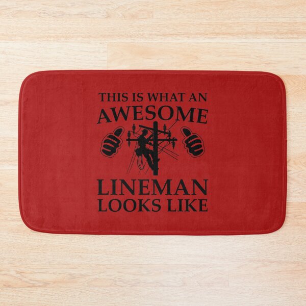 Item preview, This Is What An Awesome Lineman Looks Like. Power Line Worker. designed and sold by DesignHouse07.