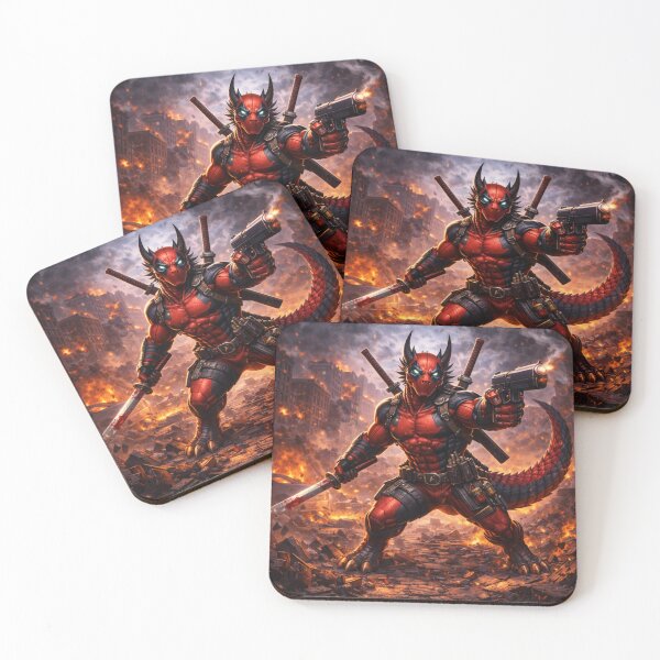 Item preview, Crimson Chaos Mercenary Dragon – Superhero Dragon Heroes Art designed and sold by EpicDragons-.