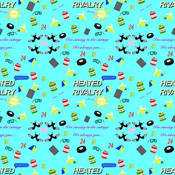 Artwork thumbnail, Heated Rivalry Repeatable Pattern Light Blue Variant by obaldner