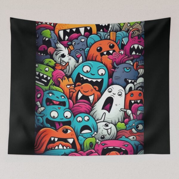 Item preview, Monster doodle  designed and sold by Hunana 5o6.
