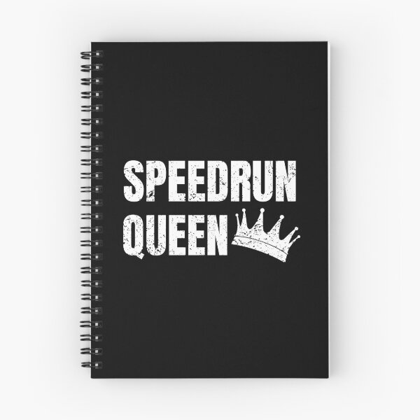 Item preview, Speedrun Queen Grunge Crown Typography — Gamer Text & Crown Graphic designed and sold by PHRASEandSTYLE.