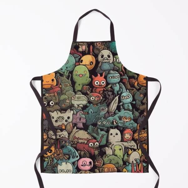 Item preview, Cute Monster Doodle Pattern – Playful Kawaii Creatures designed and sold by Hunana 5o6.