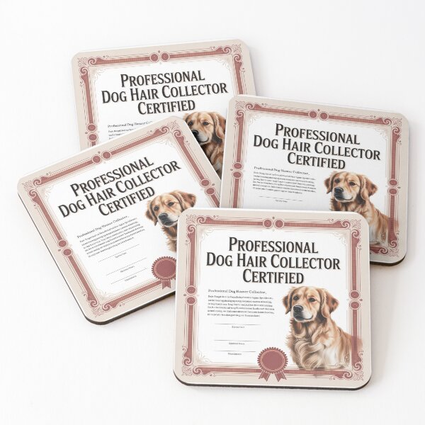Item preview, Professional Dog Hair Collector Certified designed and sold by PawsomeArtCo.