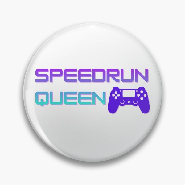 Item preview, Speedrun Queen Gradient Controller Logo — Modern Gamer Badge designed and sold by PHRASEandSTYLE.