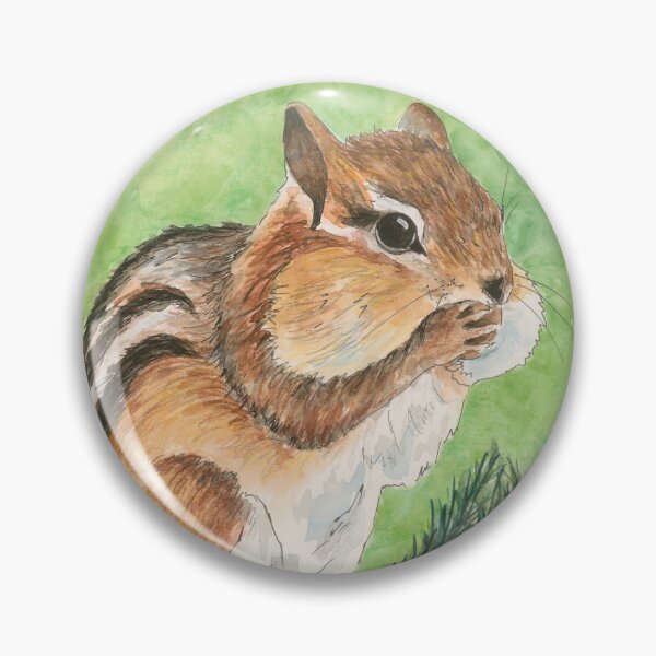 Item preview, Holiday Chipmunk designed and sold by Rhiannon Wolfe Art .