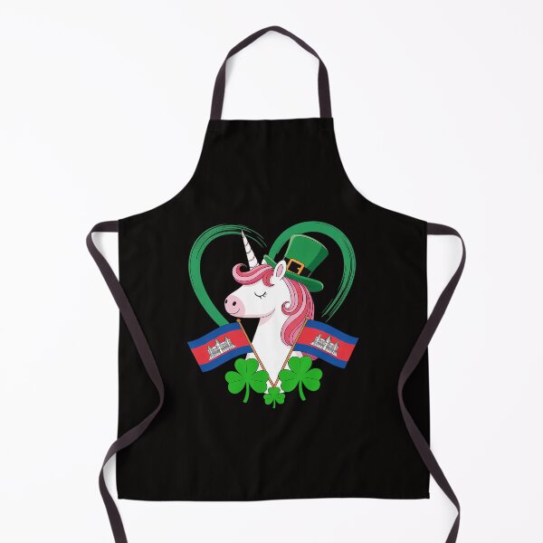 Item preview, Cambodia Proud Cambodian Flag St. Patricks Day Unicorn designed and sold by ForestMmost.