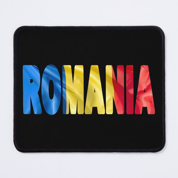 Item preview, ROMANIA - Flag Flying in Wind cut to Letters Souvenir Sticker Shirt designed and sold by Adam Gormley.