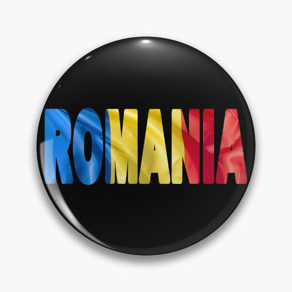 Item preview, ROMANIA - Flag Flying in Wind cut to Letters Souvenir Sticker Shirt designed and sold by Adam Gormley.
