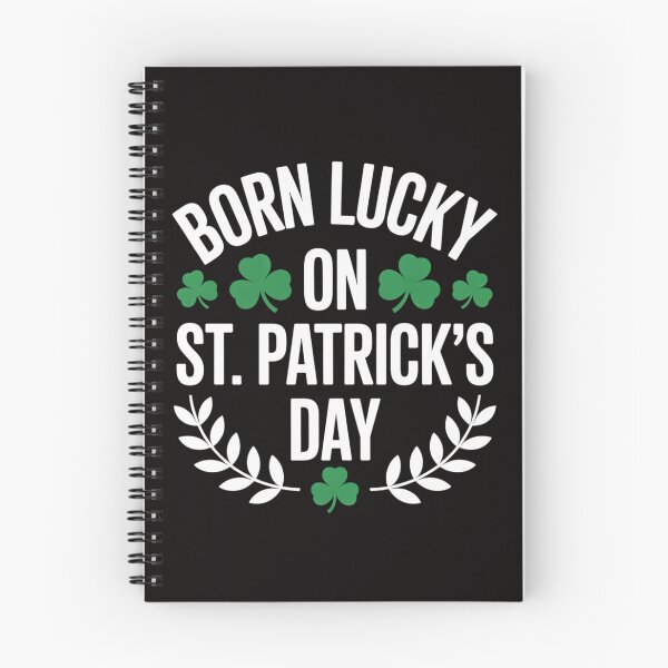 Aperçu de l'œuvre Né(e) chanceux(se) le jour de la Saint-Patrick créée et vendue par ForestMmost.