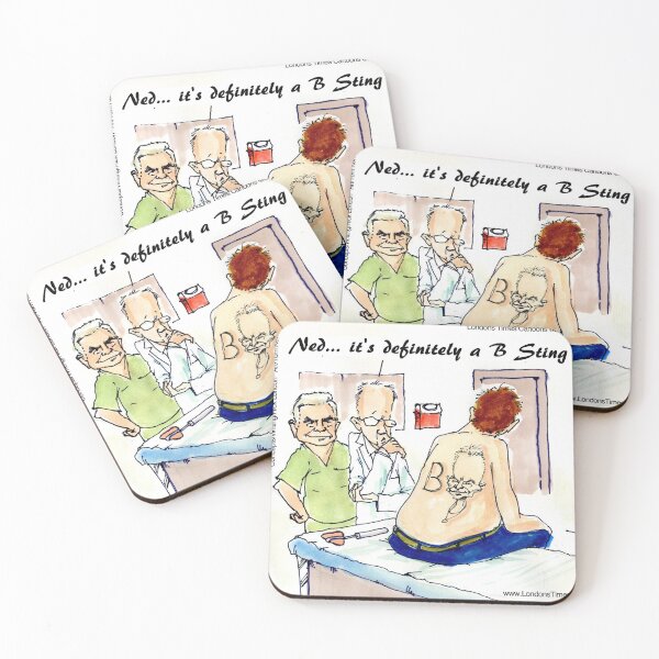 Item preview, B‑Sting Diagnosis: Surreal Medical Cartoon Humor designed and sold by Rick London Gifts.