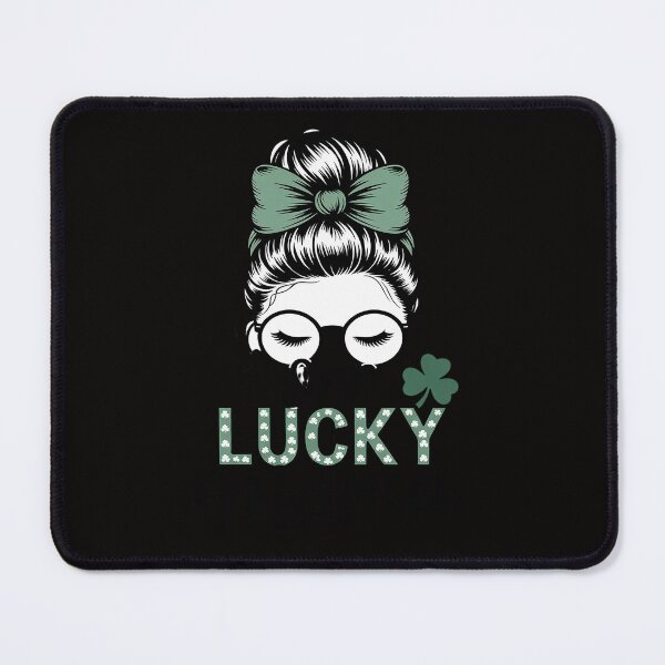 Item preview, Bleached One Lucky Mama Tie Dye Messy Bun St Patricks Day designed and sold by ForestMmost.