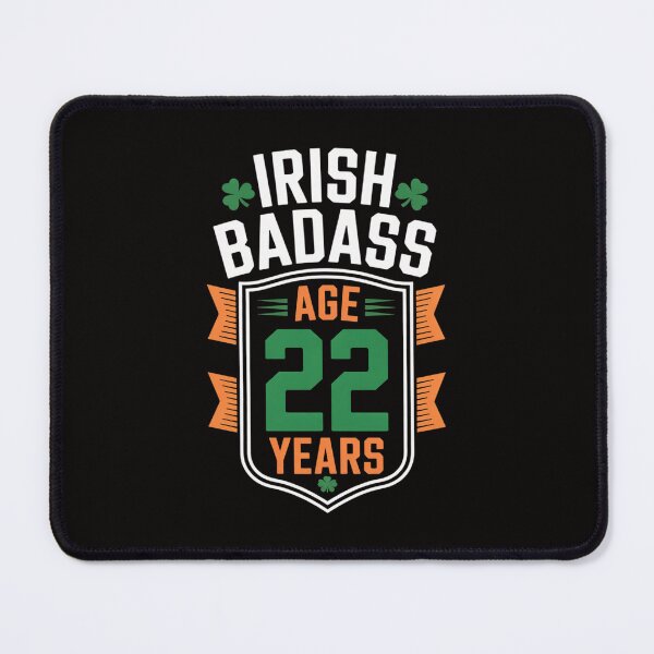 Item preview, 22 Years Old Irish Birthday Gift Ireland Flag Patrick's Day designed and sold by ForestMmost.