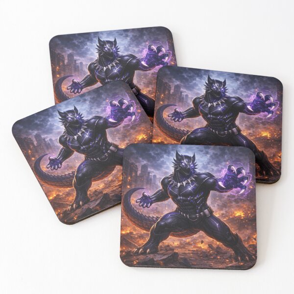 Item preview, Shadowclaw Kinetic Dragon – Superhero Dragon Heroes Art designed and sold by EpicDragons-.