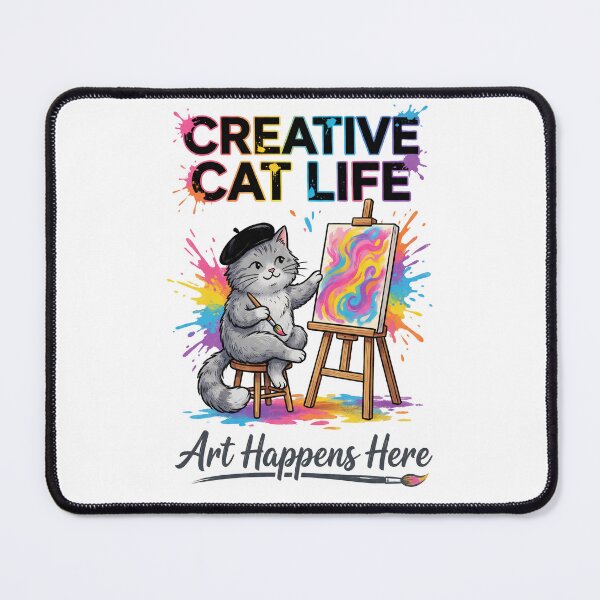 Item preview, Creative Cat Life, Funny Artist Gift designed and sold by Quillway.