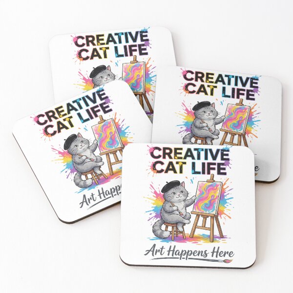 Item preview, Creative Cat Life, Funny Artist Gift  designed and sold by Quillway.