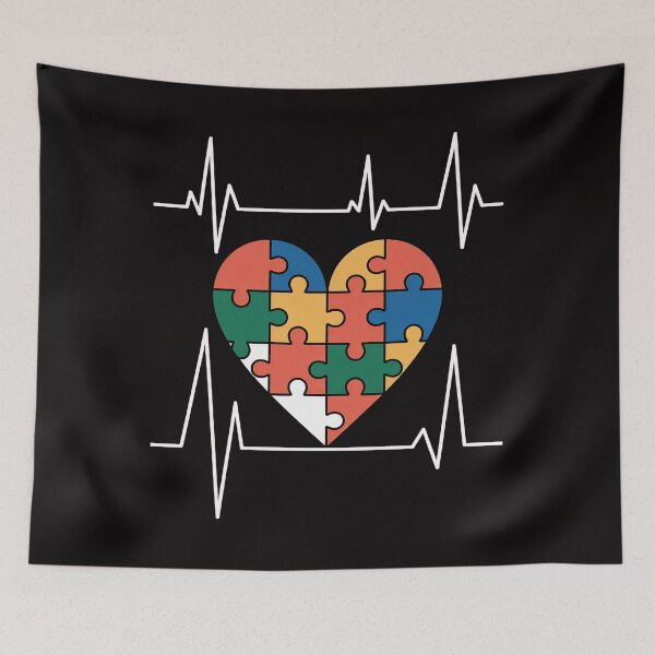 Item preview, Love Heart Puzzle Acceptance Men Women Kids Autism Awareness designed and sold by ForestMmost.