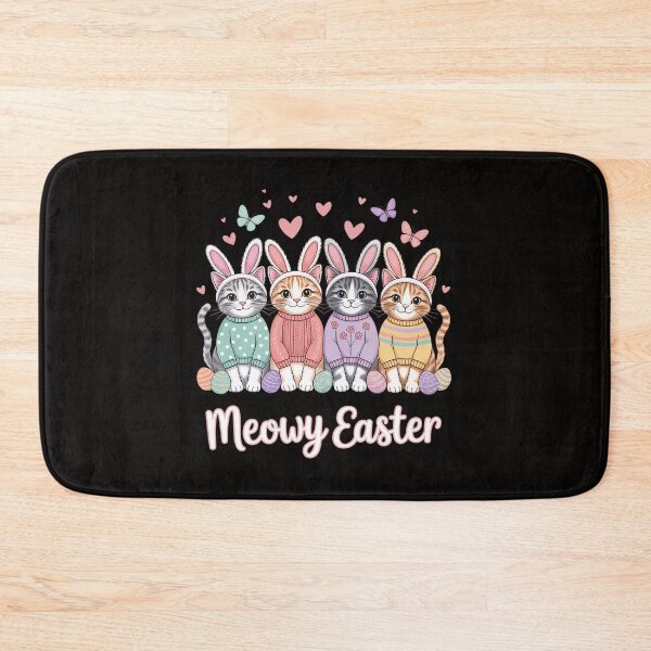 Item preview, Meowy Easter Happy Easter Bunny Cats Pet Women Girls Kids  designed and sold by ForestMmost.