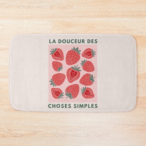 Item preview, Cute Strawberry 'La Douceur Des Choses Simples' designed and sold by CelestialEmber.