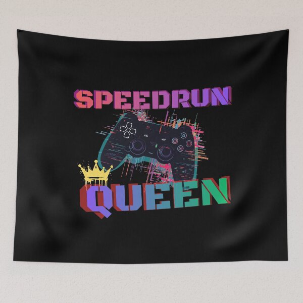 Item preview, Speedrun Queen Glitch Controller Artwork — Urban Gamer Graphic Tee designed and sold by PHRASEandSTYLE.