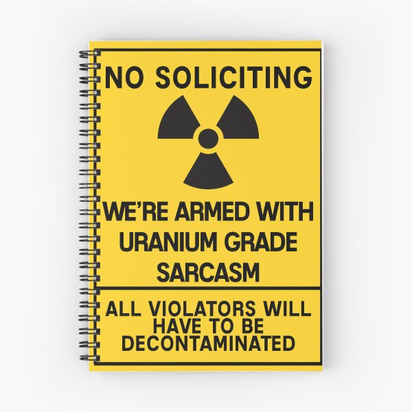 Item preview, Radiation NO Soliciting  designed and sold by TheNeedleWomen.