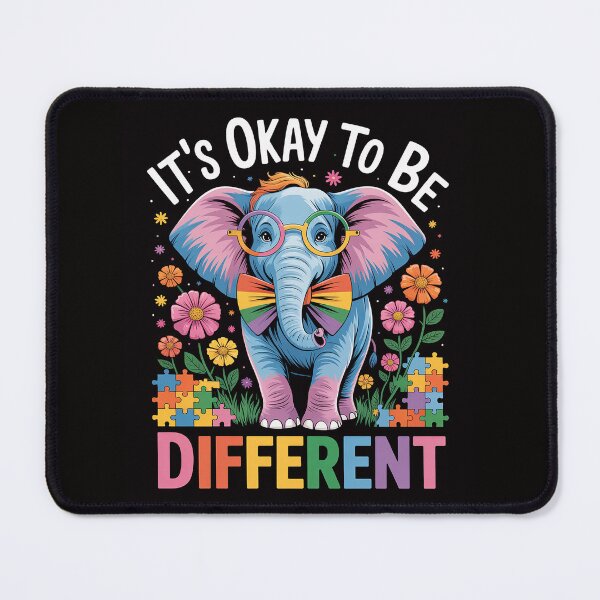 Item preview, It's Okay to Be Different Autism Awareness Cute Elephant designed and sold by ForestMmost.