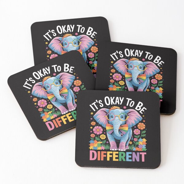 Item preview, It's Okay to Be Different Autism Awareness Cute Elephant designed and sold by ForestMmost.