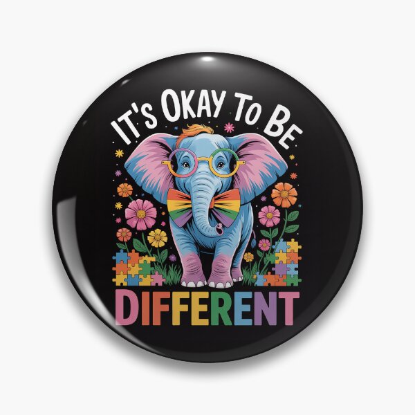 Item preview, It's Okay to Be Different Autism Awareness Cute Elephant designed and sold by ForestMmost.