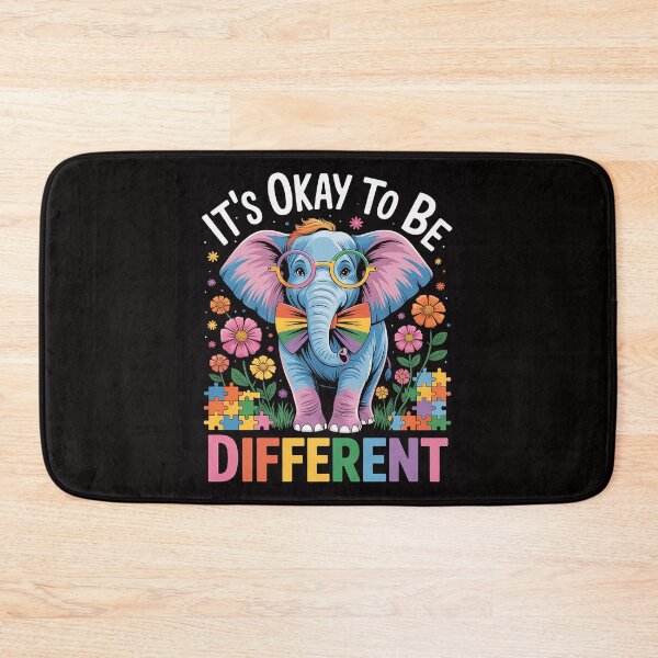 Item preview, It's Okay to Be Different Autism Awareness Cute Elephant designed and sold by ForestMmost.