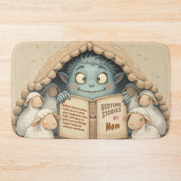 Item preview, Cute Monster Sheep Bedtime Stories by Mom designed and sold by Amplify-n-Co.