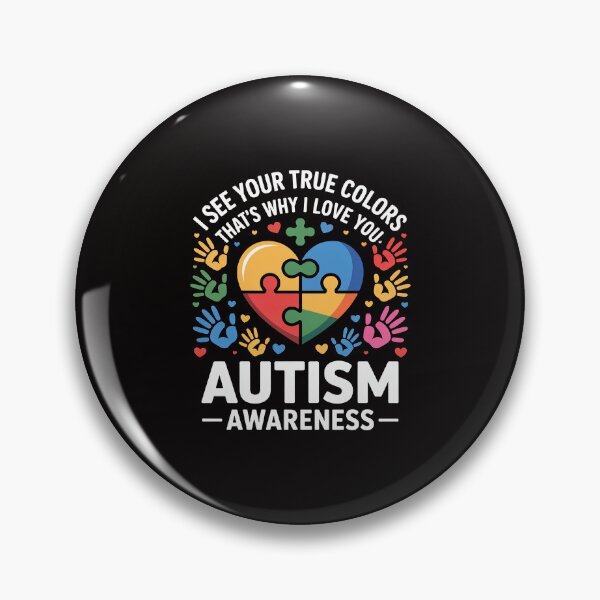 Item preview, I See Your True Colors Heart Puzzle World Autism Awareness designed and sold by portcrysral.
