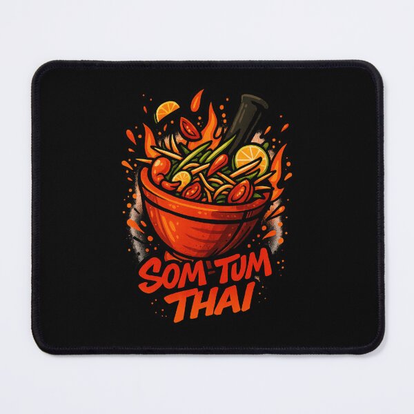Item preview, Som Tum Thai Street Food Illustration – Papaya Salad Graphic Art designed and sold by barelyrarelyco.