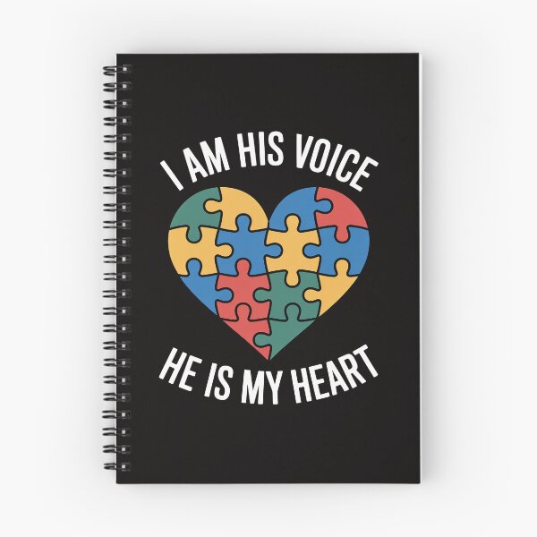 Item preview, I Am His Voice He is My Heart Autism Awareness Puzzle Piece  designed and sold by portcrysral.