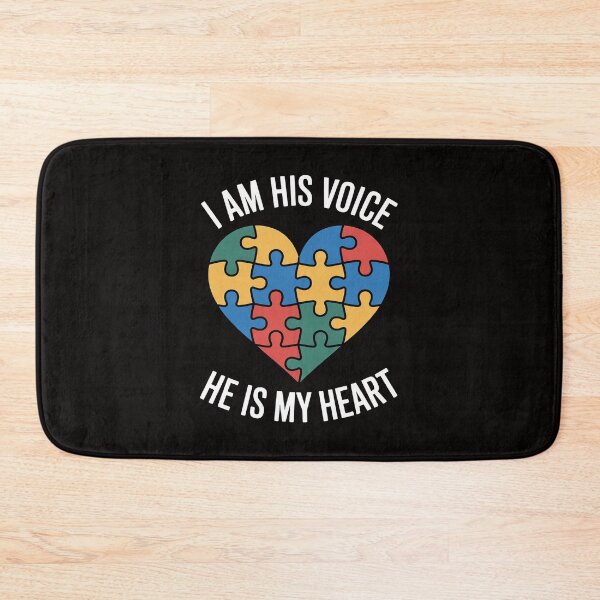Item preview, I Am His Voice He is My Heart Autism Awareness Puzzle Piece  designed and sold by portcrysral.