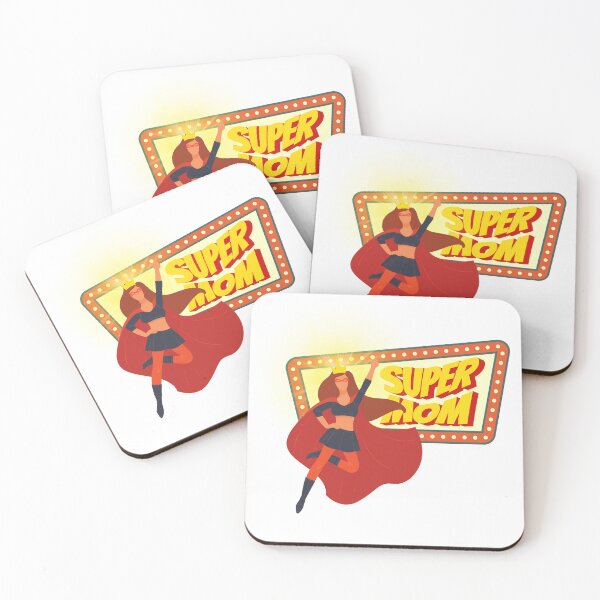 Item preview, Super Mom Retro Illustration – Funny Mother’s Day Gift, Hero Mom Design designed and sold by WhimsyBunnyGarden.