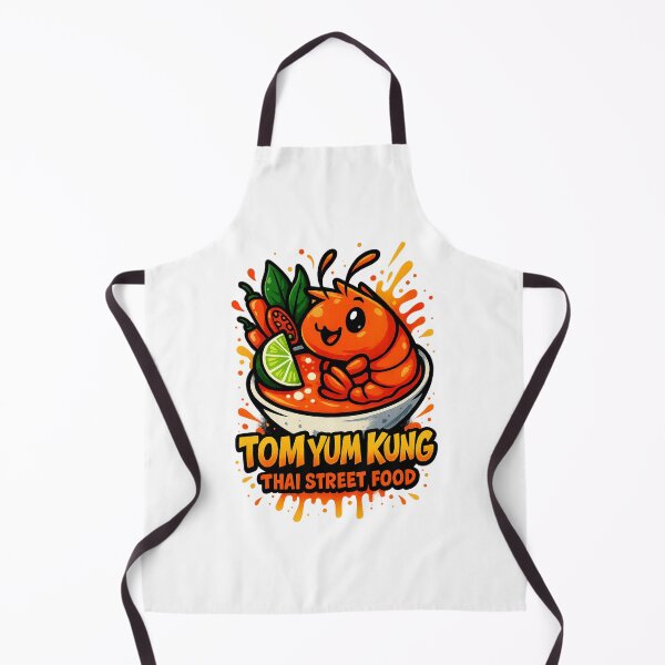 Item preview, Tom Yum Kung Thai Street Food Graphic | Spicy Thai Food Illustration designed and sold by barelyrarelyco.