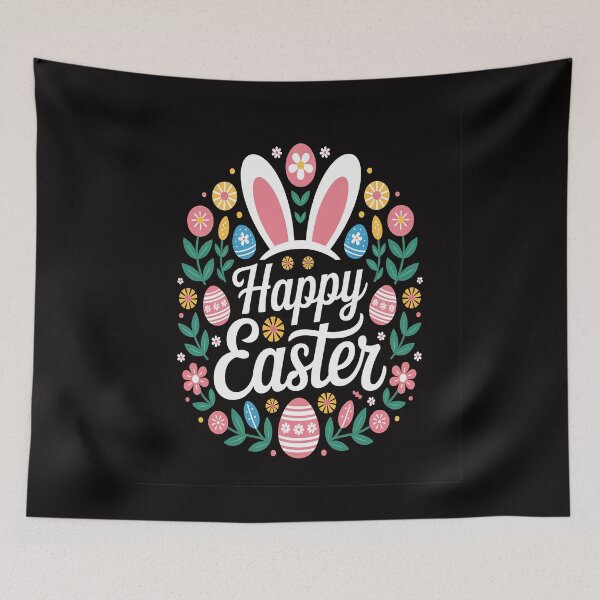 Item preview, Happy Easter Sayings Egg Bunny 2026 designed and sold by portcrysral.