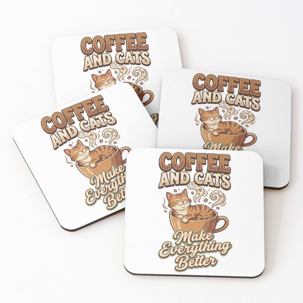 Item preview, Coffee and Cats Make Everything Better designed and sold by Quillway.