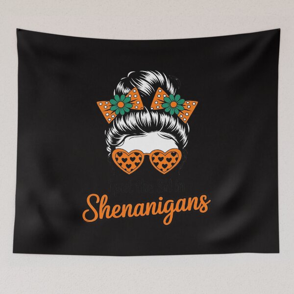 Item preview, St Patricks Day Messy Bun I Put the She In Shenanigans designed and sold by portcrysral.