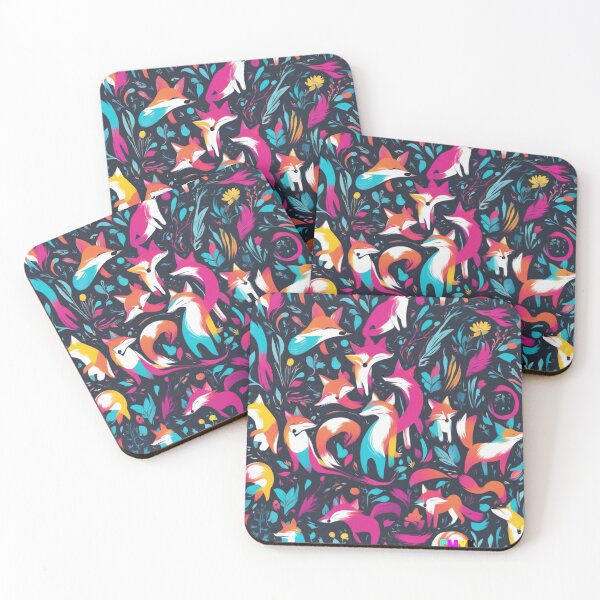 Item preview, Kitsune in the Neon Grove designed and sold by CMYKitsuneArt.