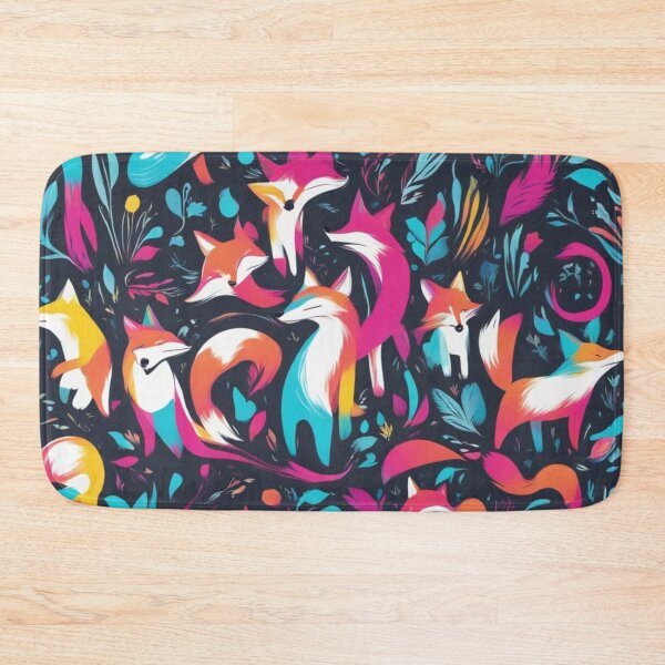 Item preview, Kitsune in the Neon Grove designed and sold by CMYKitsuneArt.