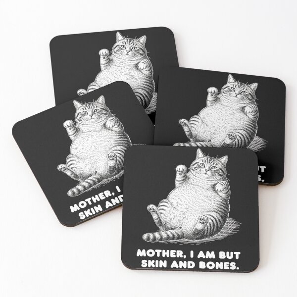 Item preview, Mother I Am But Skin and Bones Funny Cat Meme designed and sold by ArtFromBeyond.