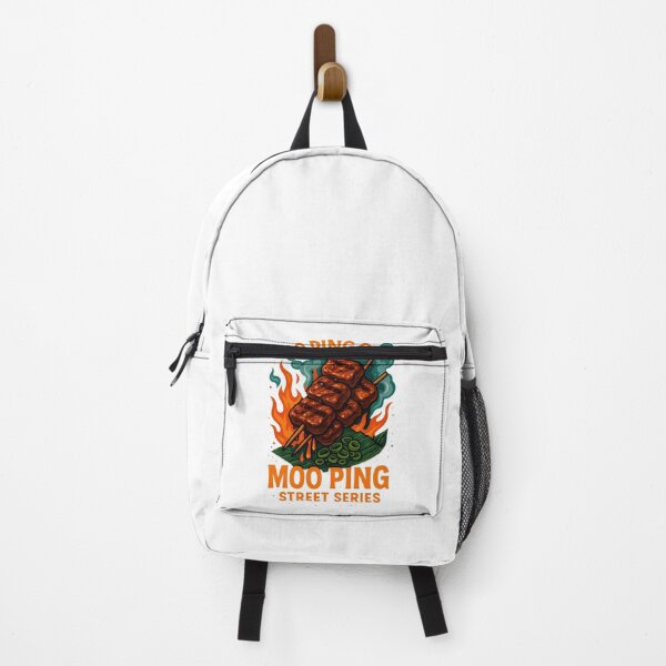 Item preview, Moo Ping Gan – Thai Grilled Pork Street Food Illustration designed and sold by barelyrarelyco.
