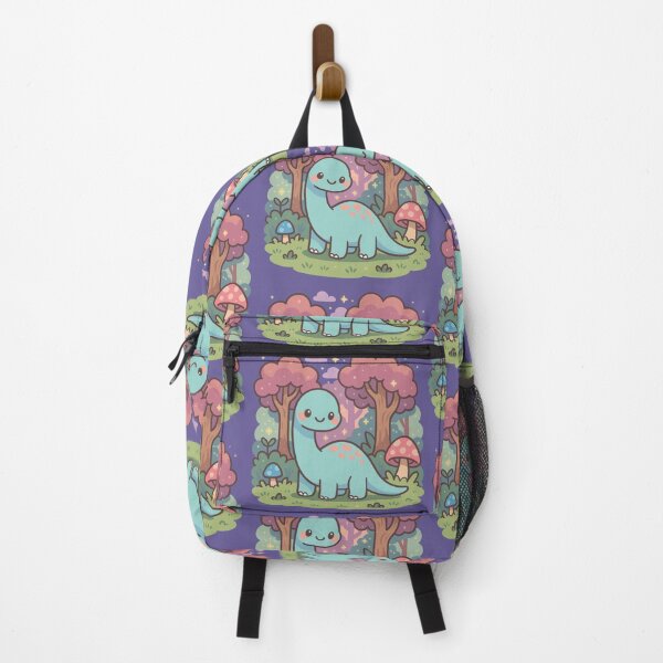 Item preview, Cute Brontosaurus in a Magical Prehistoric Forest designed and sold by Ghost on Toast.
