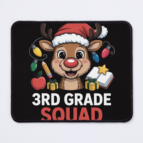 Item preview, Teacher 3rd Grade Squad Christmas Reindeer Holiday Classroom designed and sold by demarioTTS.