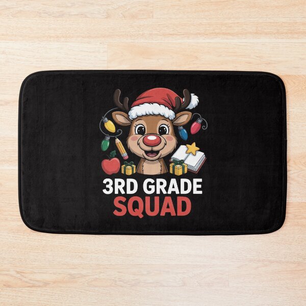 Item preview, Teacher 3rd Grade Squad Christmas Reindeer Holiday Classroom designed and sold by demarioTTS.