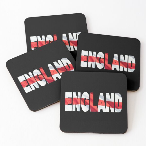 Item preview, ENGLAND - Flag Flying in Wind cut to Letters Souvenir Sticker Shirt designed and sold by Adam Gormley.