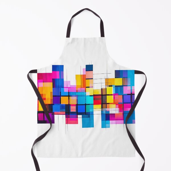 Item preview, Color Tile Composition – Modern Abstract Grid designed and sold by NizuCaCi.